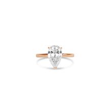 Load image into Gallery viewer, Pear Solitaire Ring
