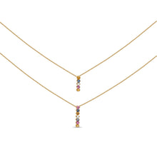 Load image into Gallery viewer, Coloured Sapphire Necklace Long
