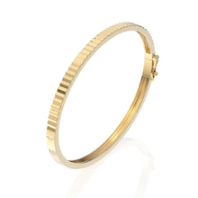 Load image into Gallery viewer, Fluted Gold bangle
