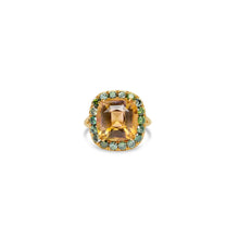 Load image into Gallery viewer, Multi-Colour Tourmaline ring
